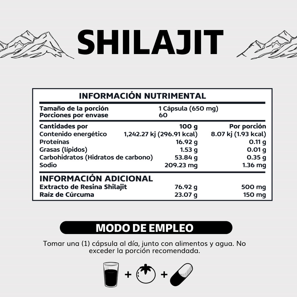 Foto 4 pulgar | Suplemento Alimenticio Extracto Premium Shilajit Y Raíz De Cúrcuma Beyond Vitamins B_SHILAJIT_60 60 Cápsulas