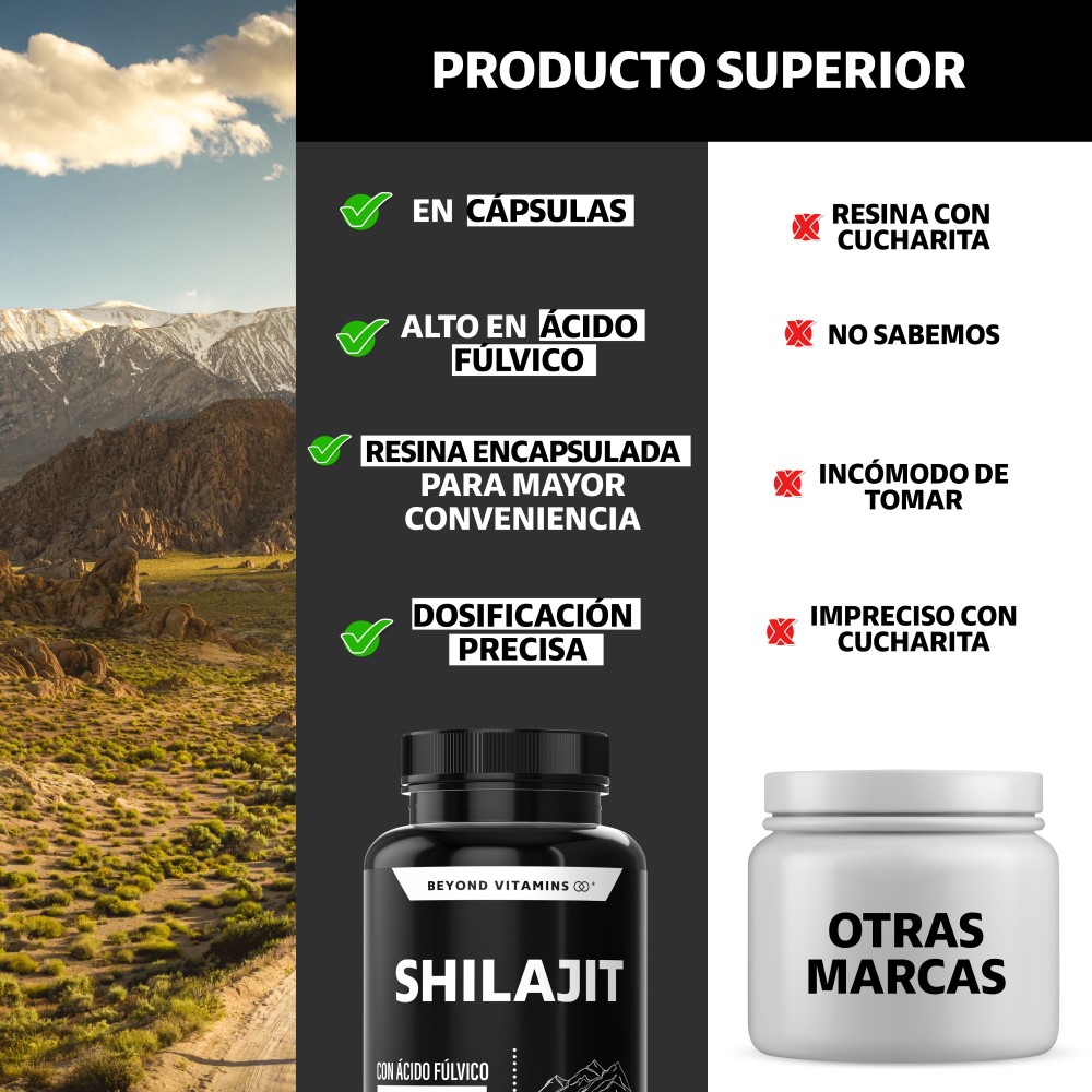 Foto 5 pulgar | Suplemento Alimenticio Extracto Premium Shilajit Y Raíz De Cúrcuma Beyond Vitamins B_SHILAJIT_60 60 Cápsulas