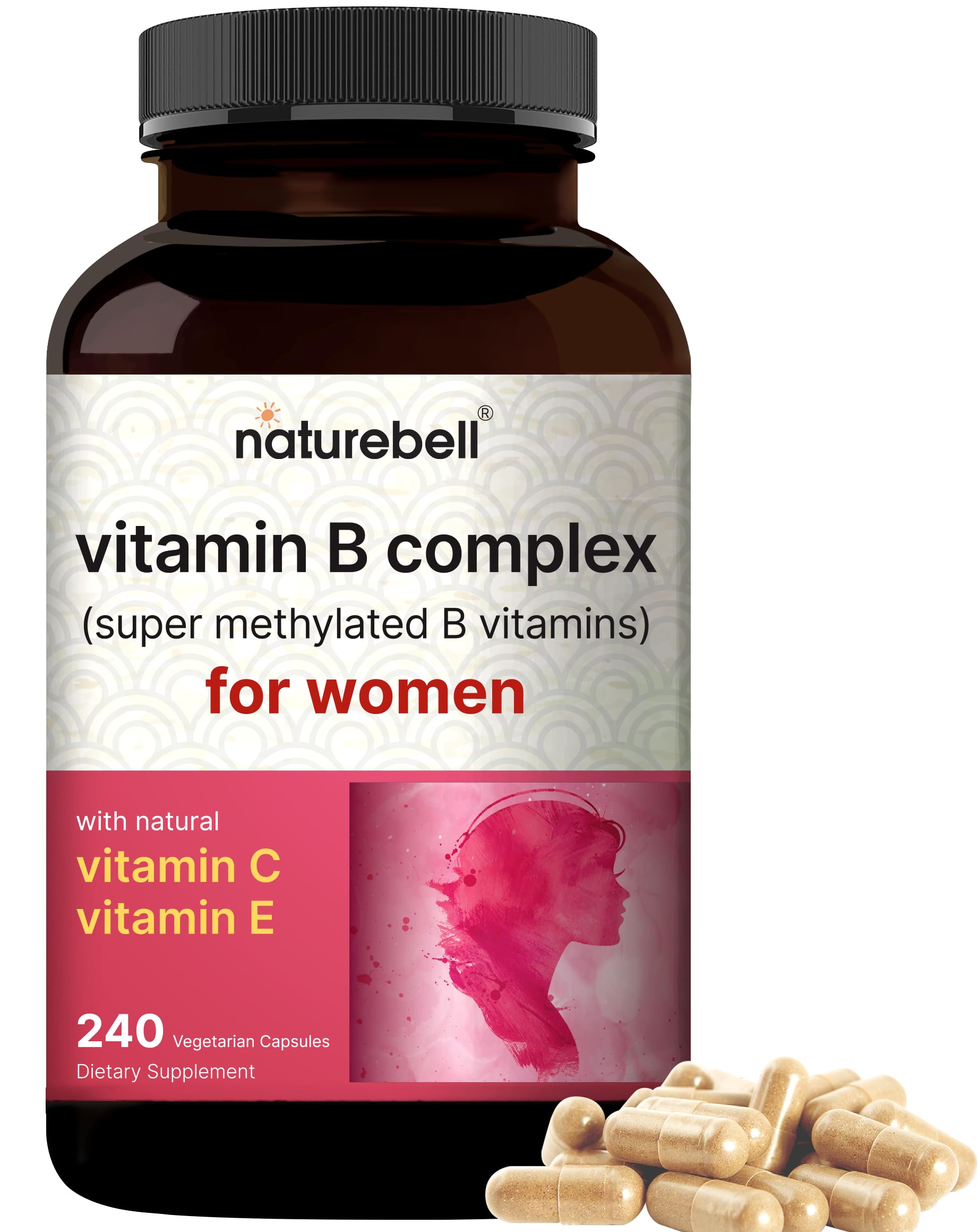 Foto 2 pulgar | Suplemento Naturebell Vitamin B Complex Women 240 Cápsulas - Venta Internacional