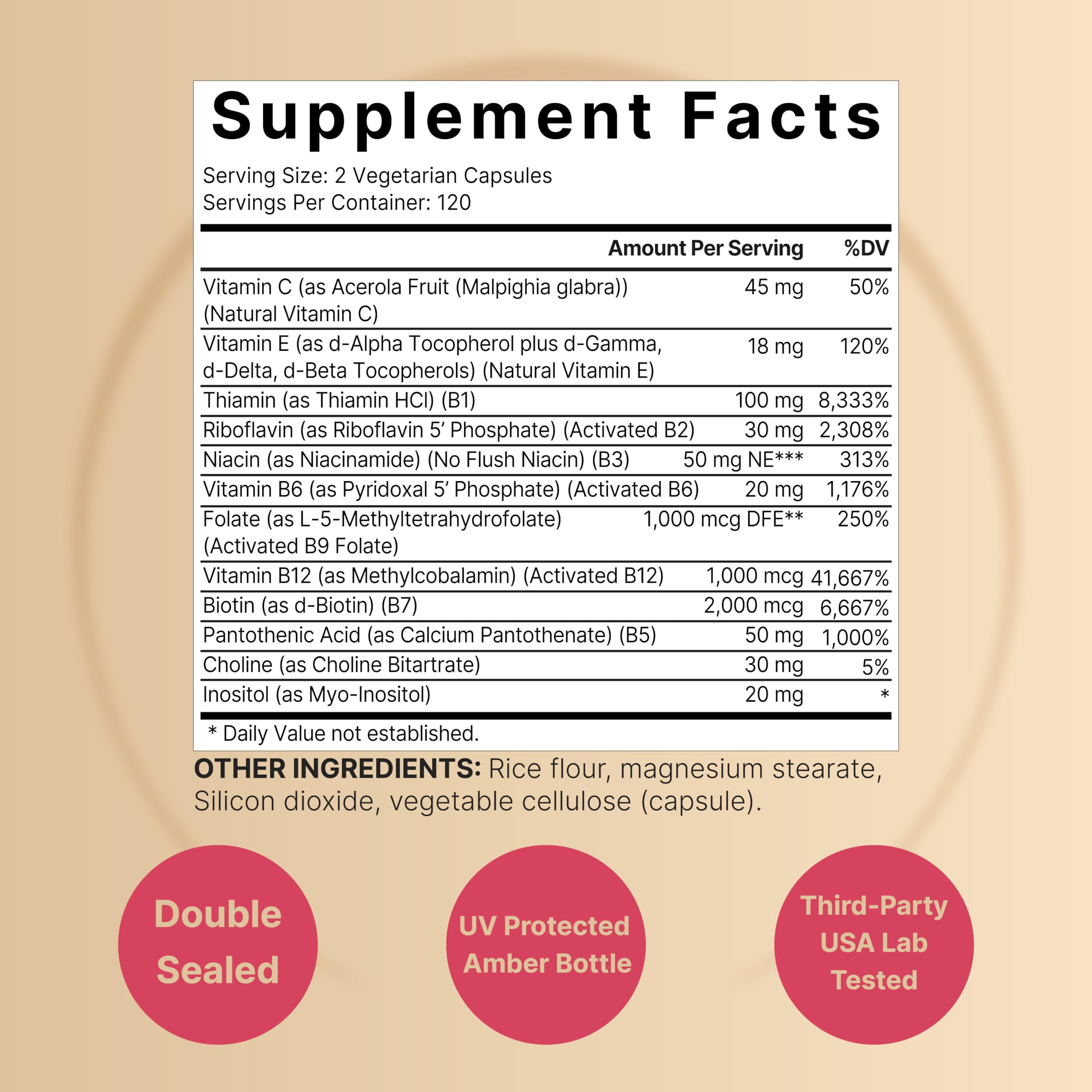 Foto 2 | Suplemento Naturebell Vitamin B Complex Women 240 Cápsulas - Venta Internacional