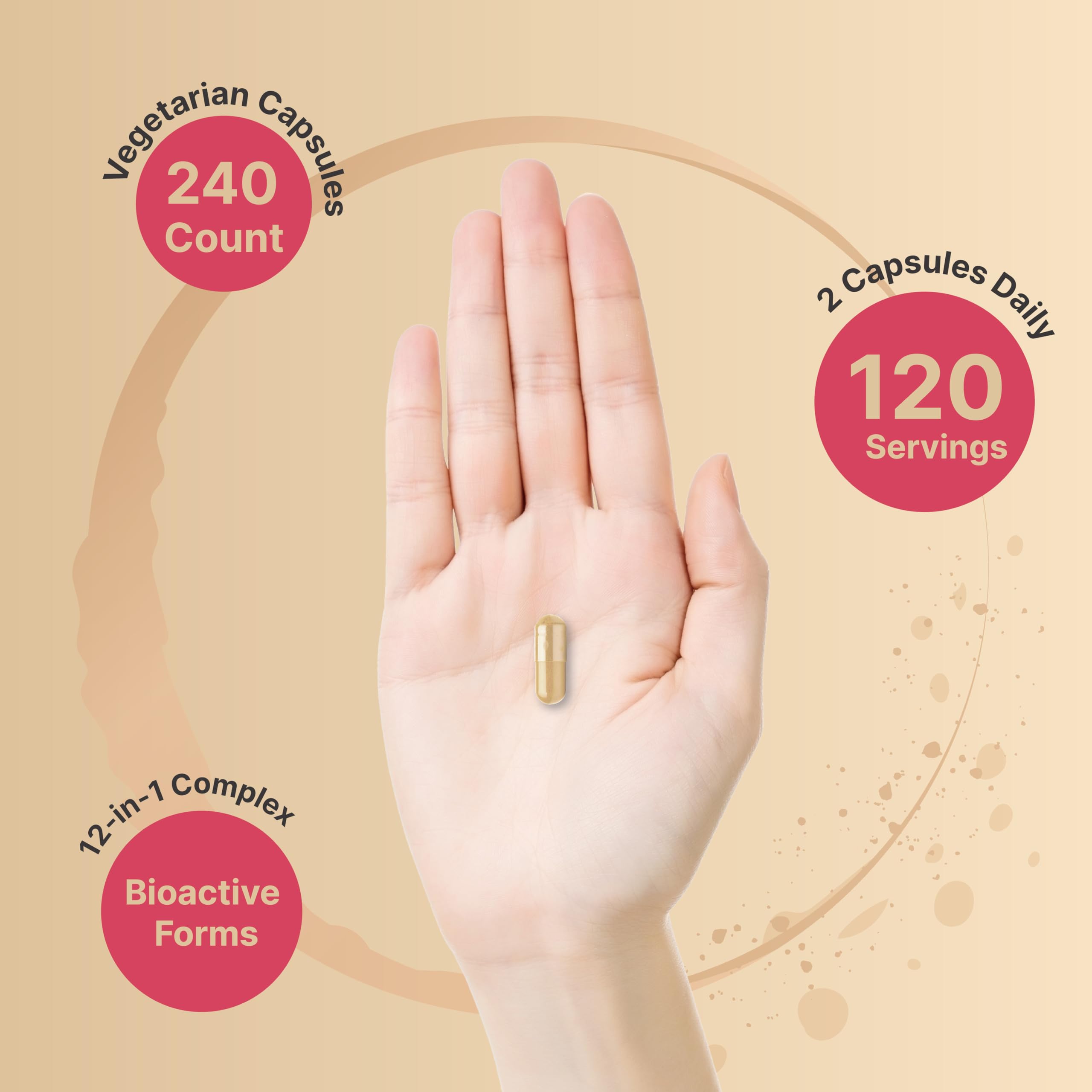 Foto 4 | Suplemento Naturebell Vitamin B Complex Women 240 Cápsulas - Venta Internacional