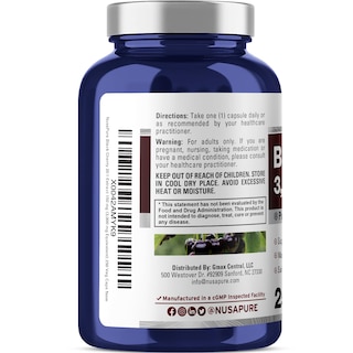 Foto 3 | Suplemento Nusapure Extracto de Cereza Negra 3000 mg 250 Cápsulas - Venta Internacional