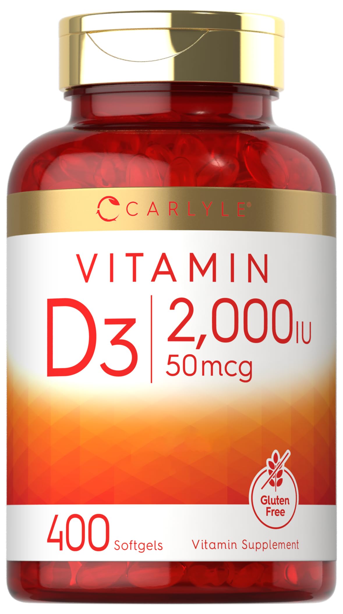 Foto 2 pulgar | Suplemento de Vitamina D Carlyle Vitamina D3 2000 Ui 400 Cápsulas Blandas - Venta Internacional