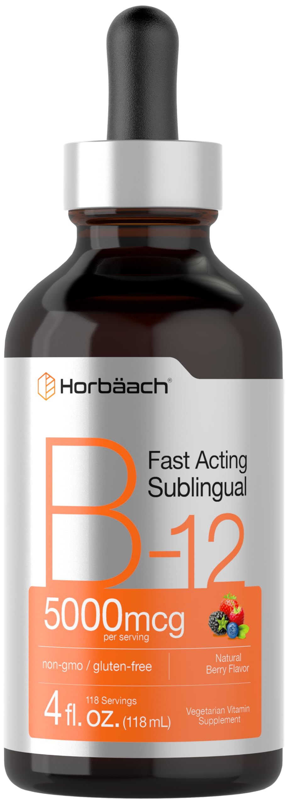 Foto 2 pulgar | Suplemento Horbäach B-12 de 5000 mcg Líquido Sublingual 120 ml - Venta Internacional