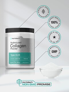 Foto 5 | Colágeno en Polvo Horbaach Hidrolizado Tipo I y Iii 200 ml - Venta Internacional