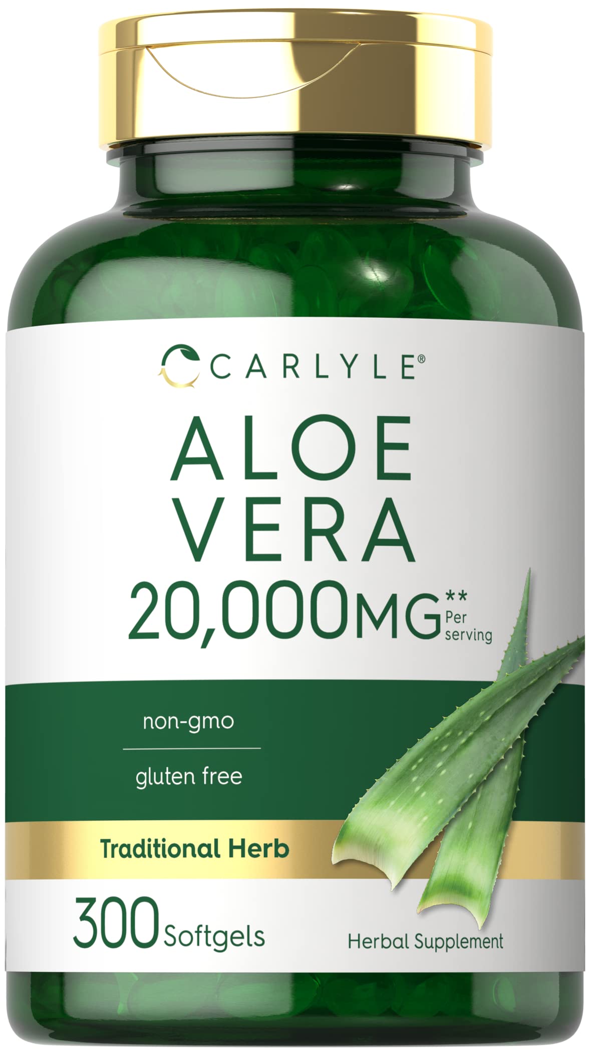 Foto 2 pulgar | Suplemento Carlyle Aloe Vera 20,000 mg 300 Cápsulas - Venta Internacional