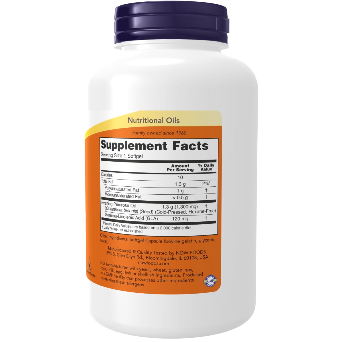 Foto 3 pulgar | Supplements Now Super Primrose 1300 Mg Gla 120 Cápsulas Blandas - Venta Internacional