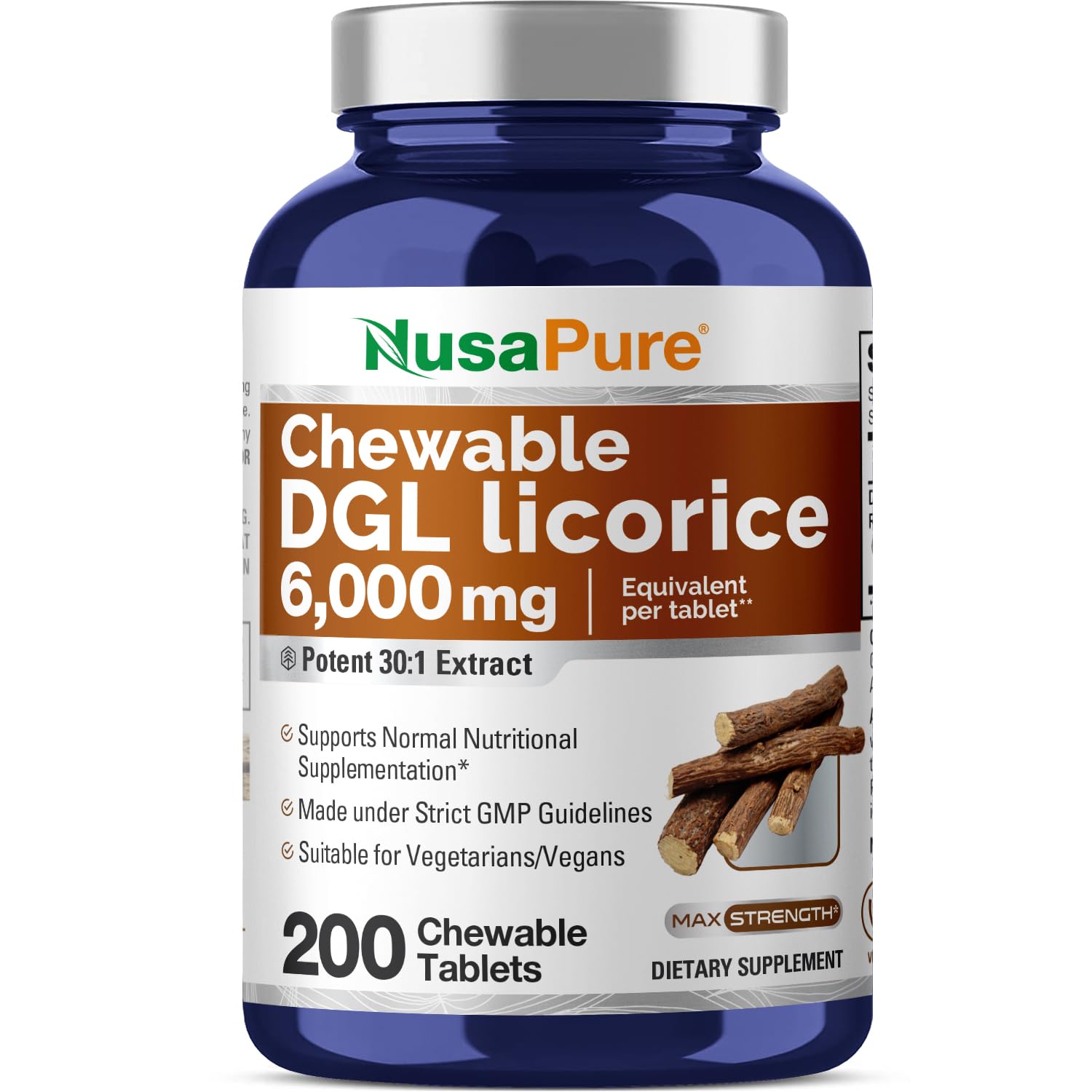 Foto 2 pulgar | Suplemento Nusapure Regaliz Desglicirricinado Dgl 6.000 mg - Venta Internacional
