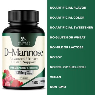 Foto 3 | Suplemento Nature's Nutrition De D-manosa y Arándano 1350 Mg - Venta Internacional