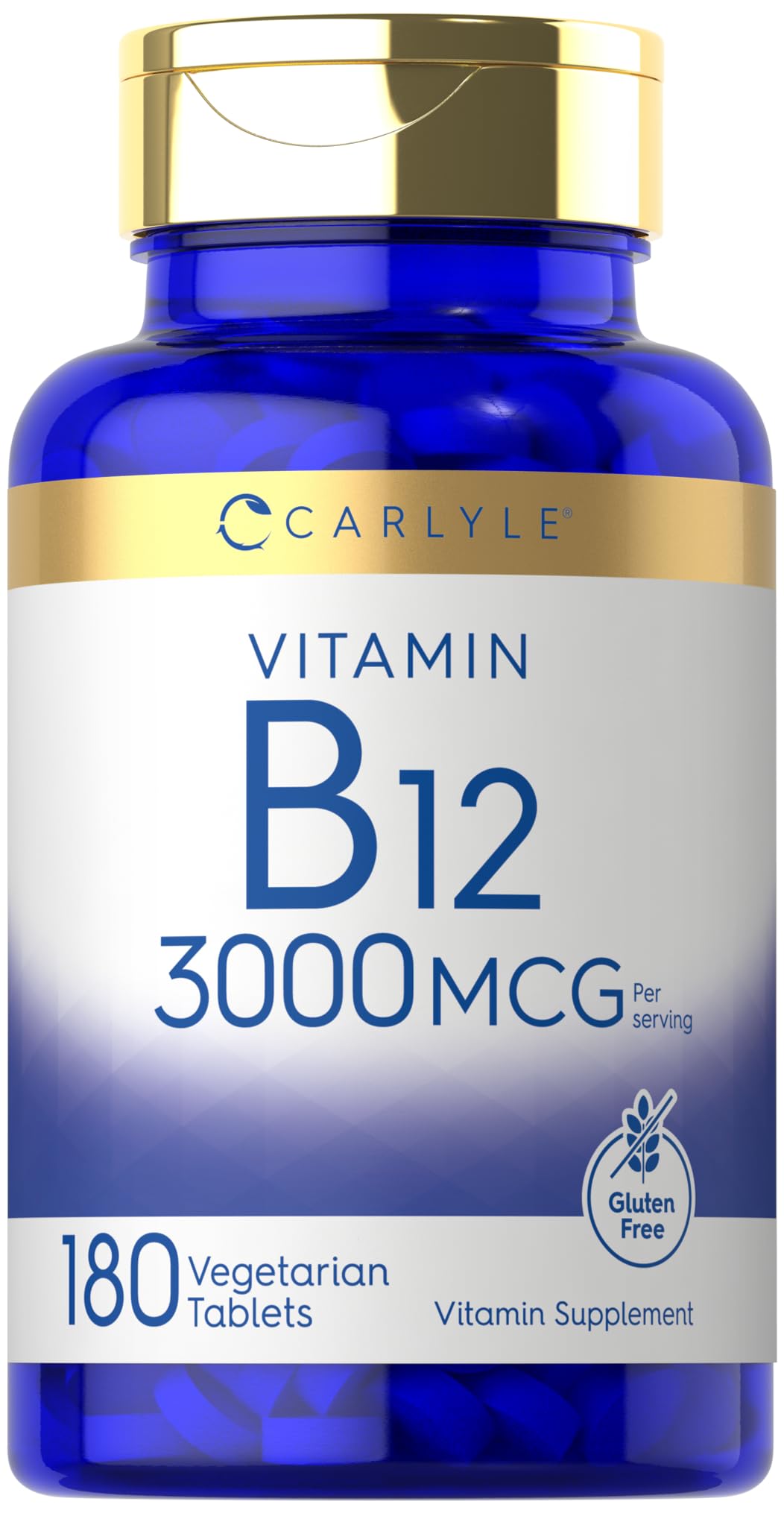 Foto 2 pulgar | Suplemento Carlyle B-12 3000 Mcg 180 Tabletas Vegetariano - Venta Internacional