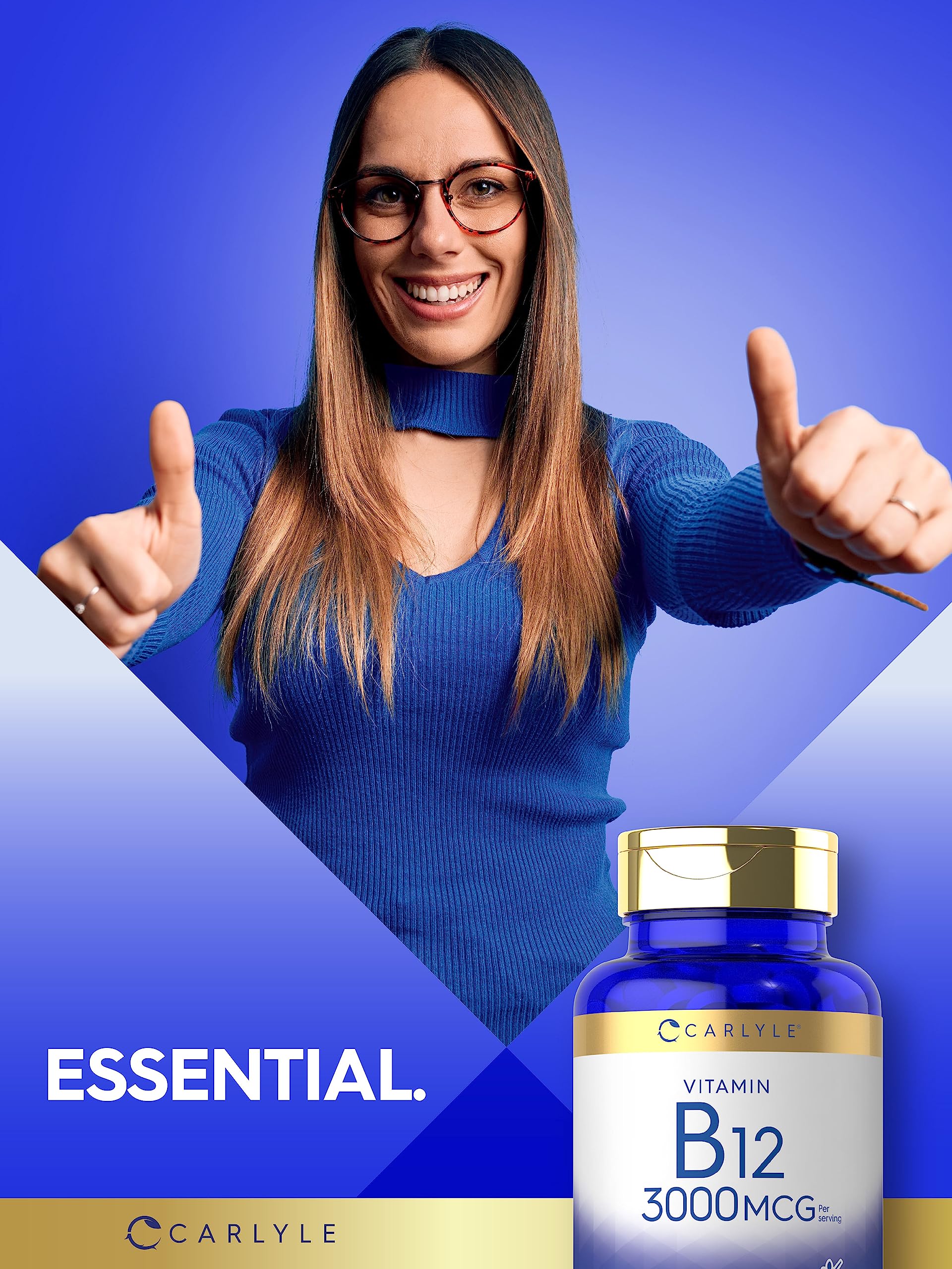 Foto 7 pulgar | Suplemento Carlyle B-12 3000 Mcg 180 Tabletas Vegetariano - Venta Internacional