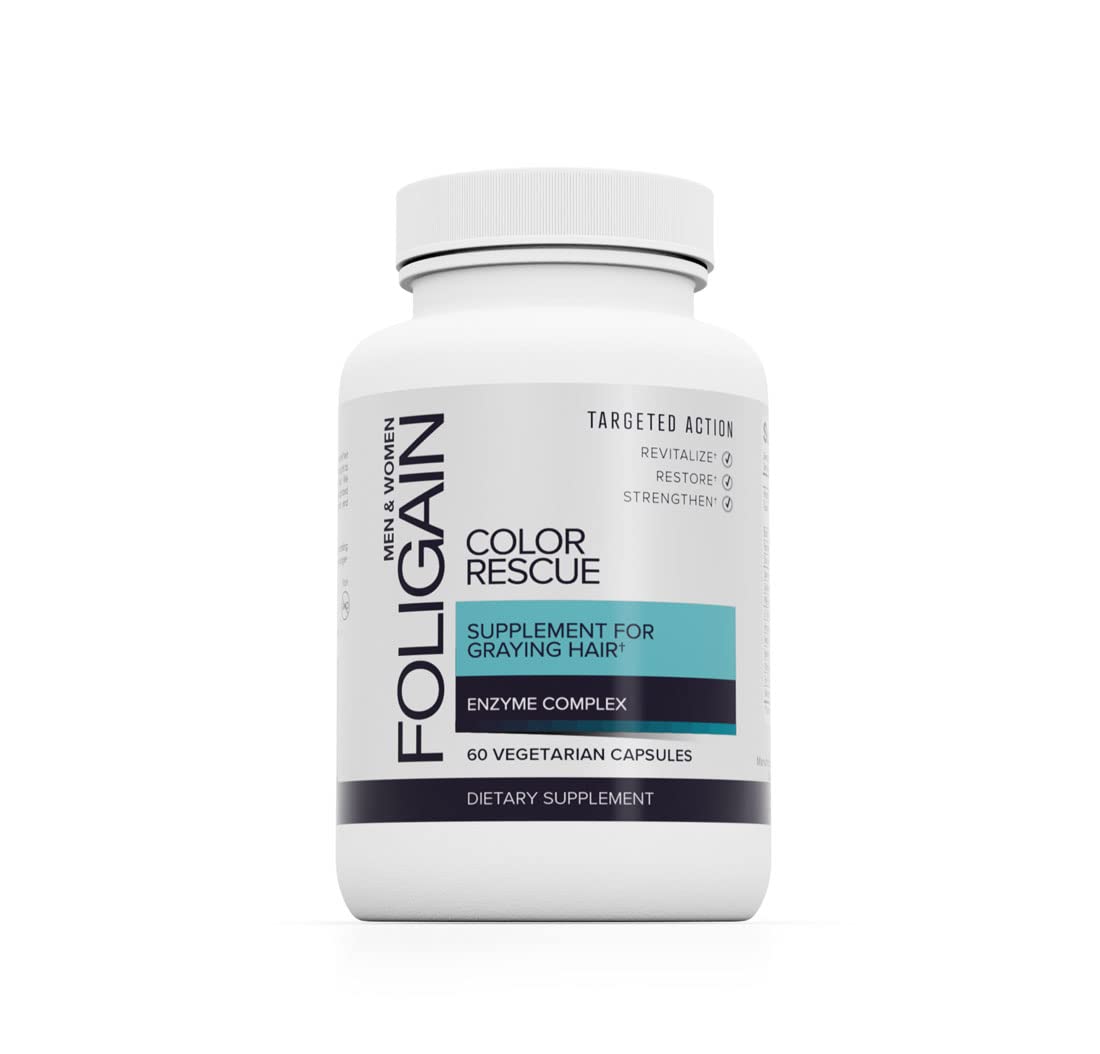 Suplemento Foligain Color Rescue para Cabello Gris 60 Comprimidos - Venta Internacional