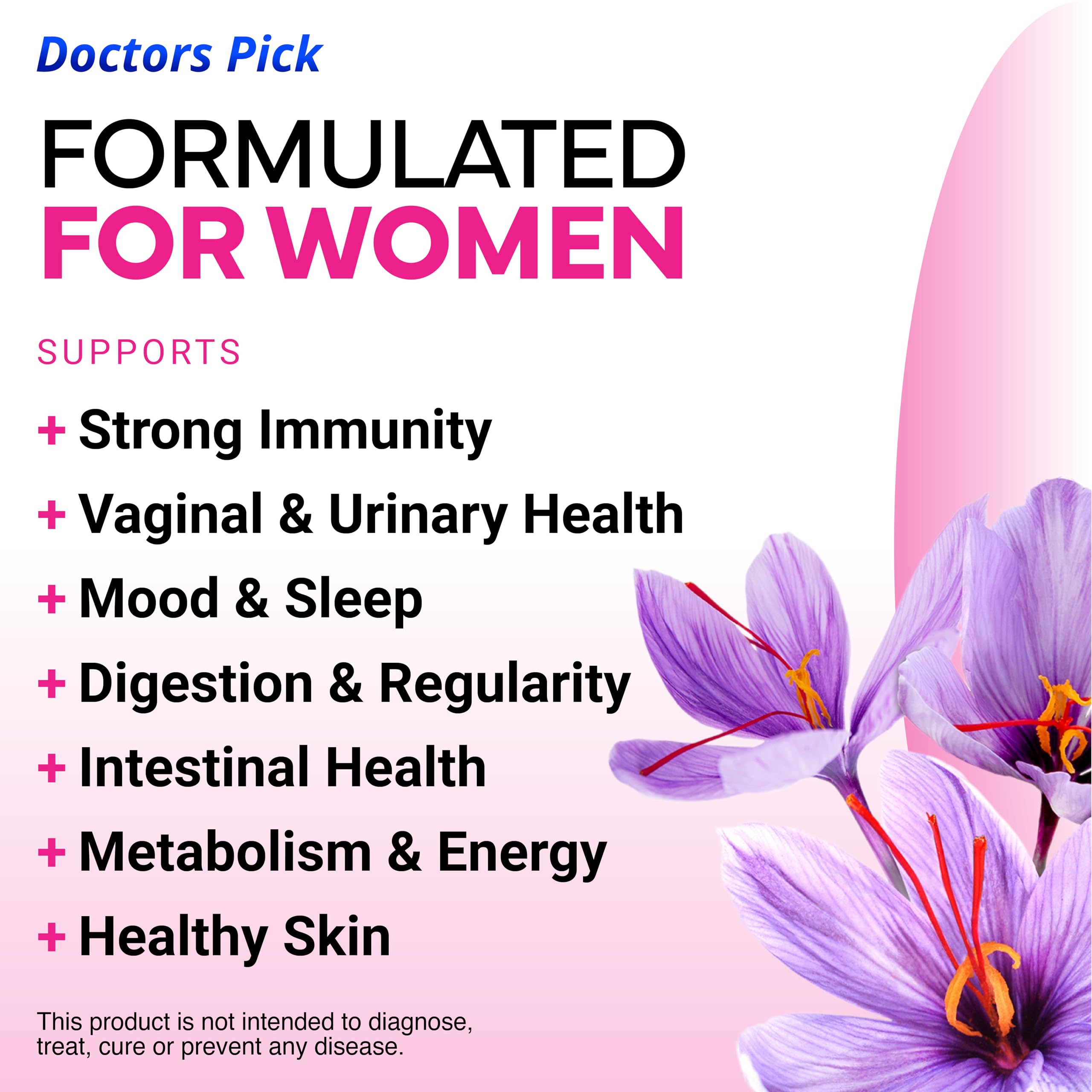 Foto 4 | Probiotics Doctors Pick Fem Pro Women 60 Cápsulas Vegetarianas - Venta Internacional