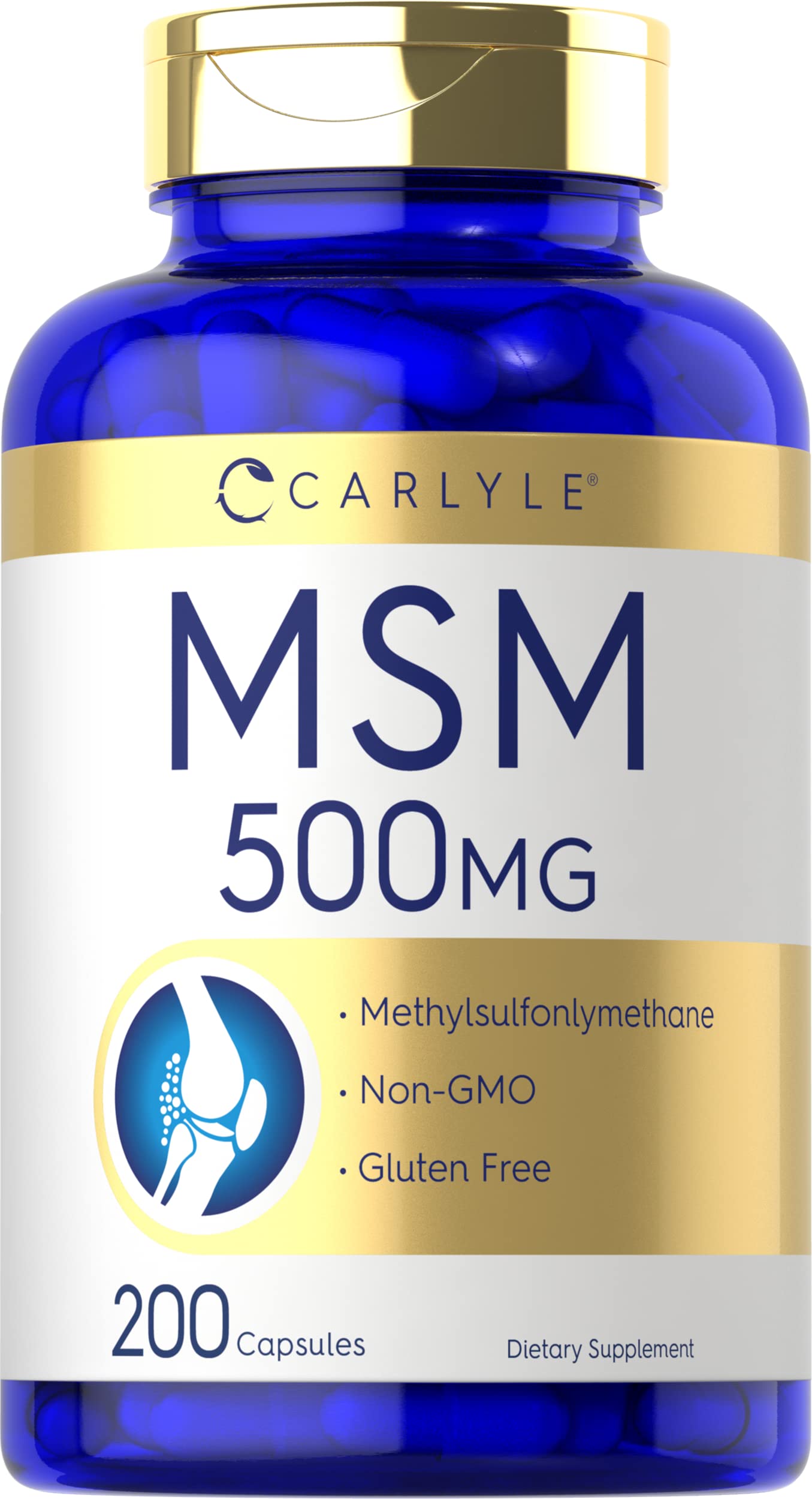 Foto 2 pulgar | Suplemento Carlyle MSM 500 mg 200 Cápsulas sin OGM y sin Gluten - Venta Internacional