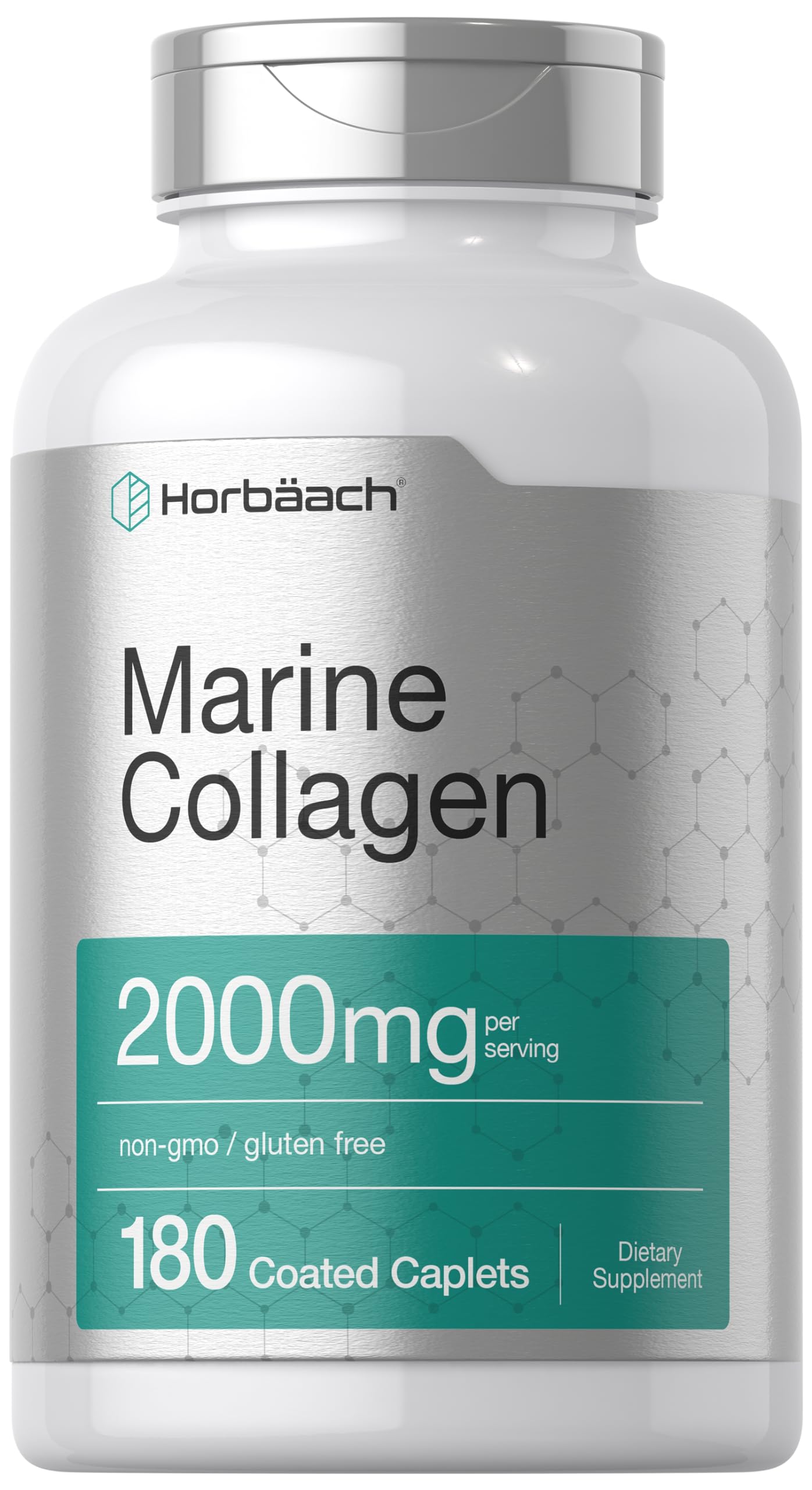 Foto 2 pulgar | Suplemento Horbaach Marine Collagen Peptides 2000 mg 180 Cápsulas - Venta Internacional