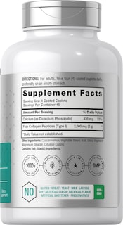 Foto 2 | Suplemento Horbaach Marine Collagen Peptides 2000 mg 180 Cápsulas - Venta Internacional