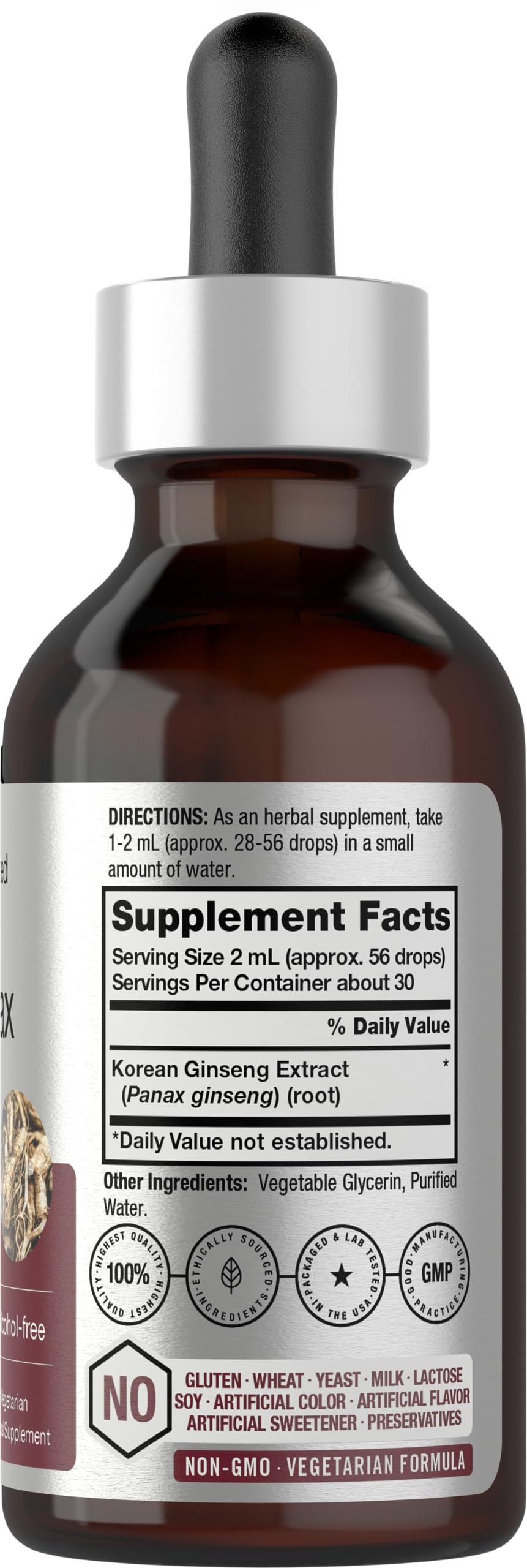 Foto 3 pulgar | Suplemento de Extracto Líquido Horbäach de Ginseng Rojo Coreano 60 ml - Venta Internacional