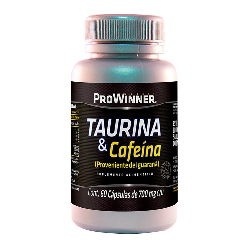 Foto 2 pulgar | Taurina Cafeína ProWinner 60 Cápsulas Guaraná