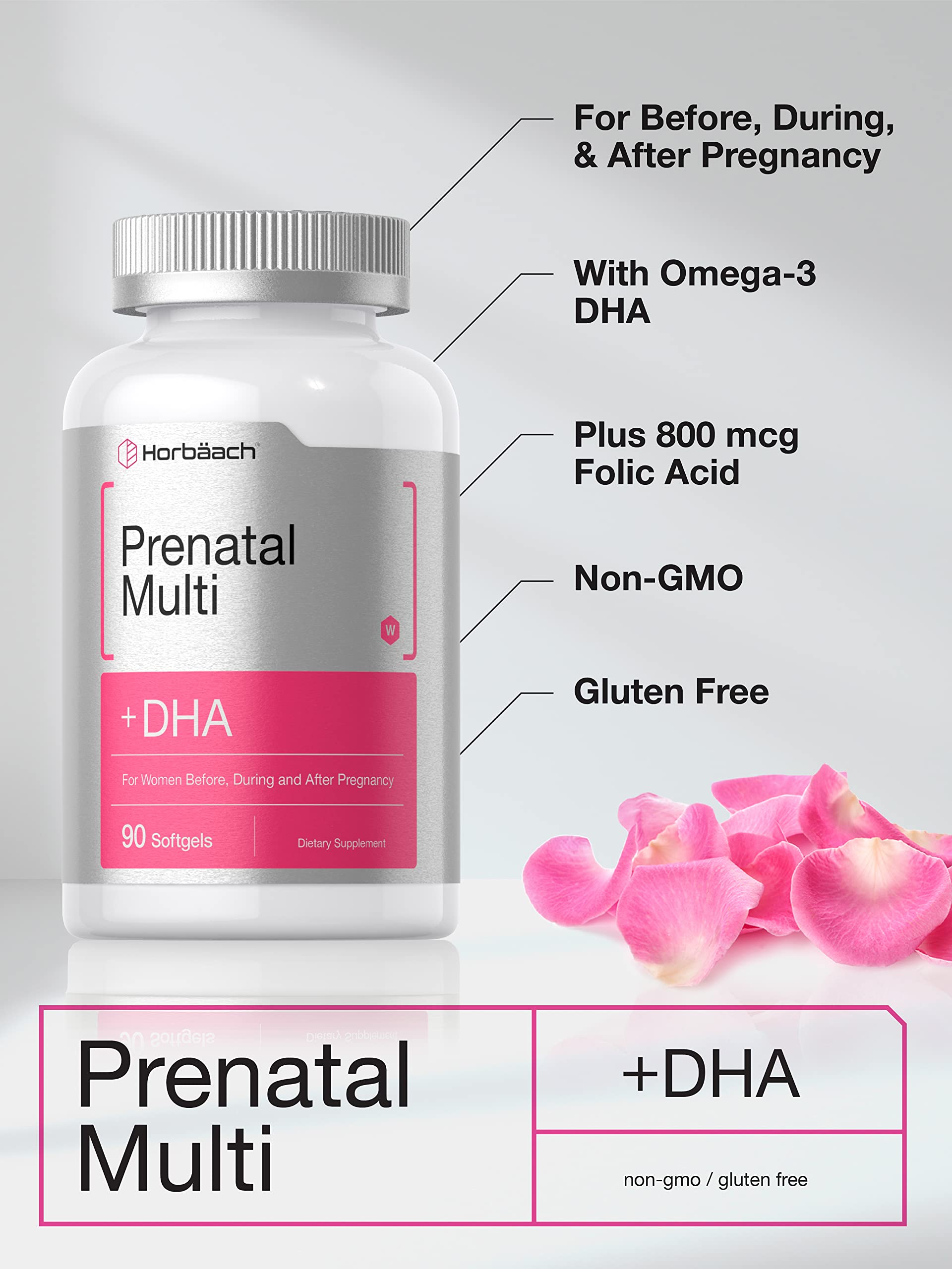 Foto 4 pulgar | Multivitamínico Prenatal Horbaach con Dha Hierro y Ácido Fólico - Venta Internacional