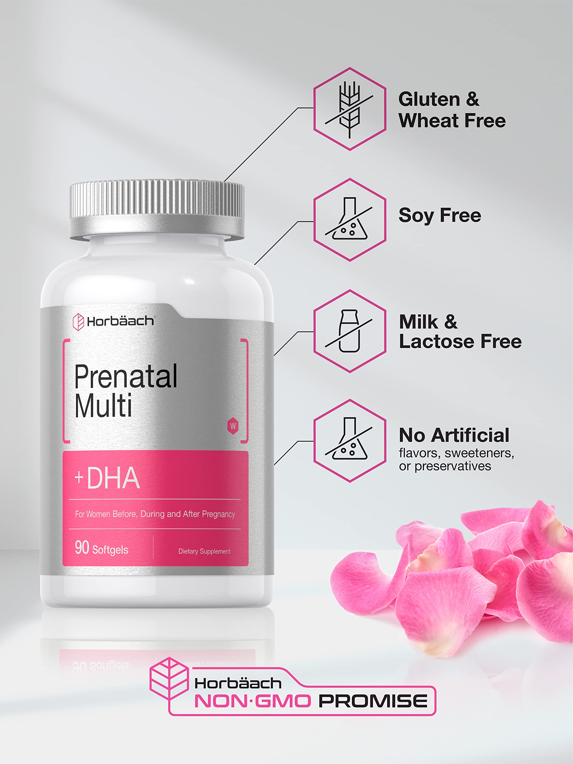 Foto 5 pulgar | Multivitamínico Prenatal Horbaach con Dha Hierro y Ácido Fólico - Venta Internacional