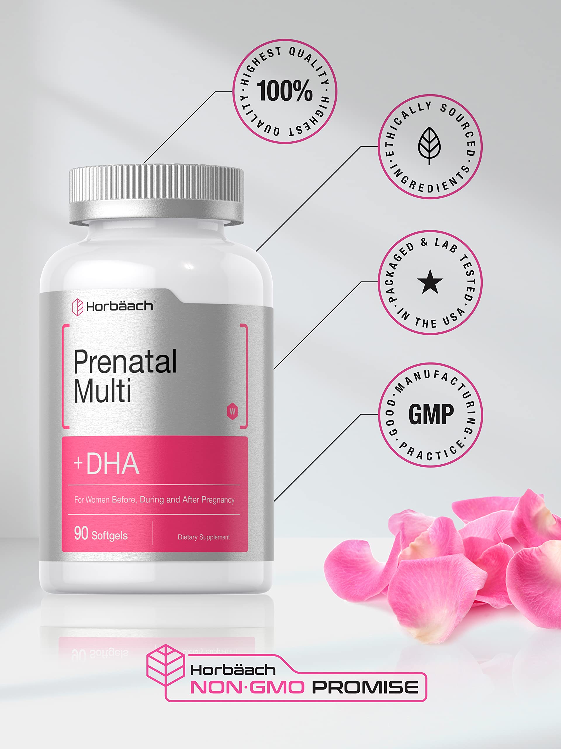 Foto 6 pulgar | Multivitamínico Prenatal Horbaach con Dha Hierro y Ácido Fólico - Venta Internacional