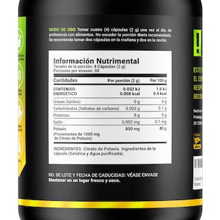 Foto 2 | Suplemento B Life Potassium Citrate de 120 Cápsulas