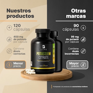 Foto 3 | Suplemento B Life Potassium Citrate de 120 Cápsulas