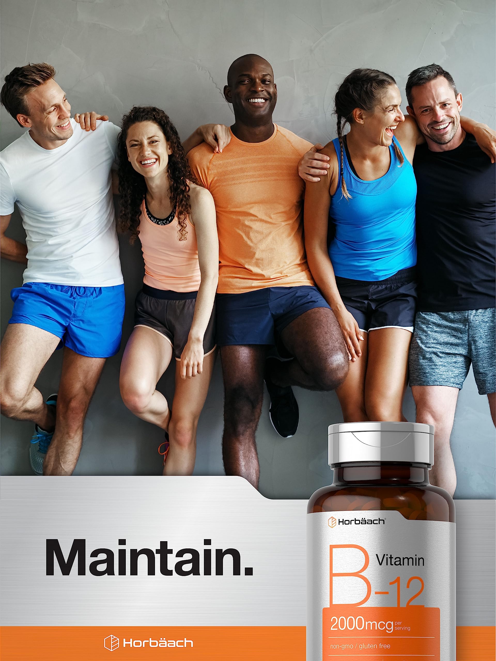 Foto 6 | Suplemento de Vitamina B12 Horbäach 2000 Mcg 200 Comprimidos Vegetariano - Venta Internacional