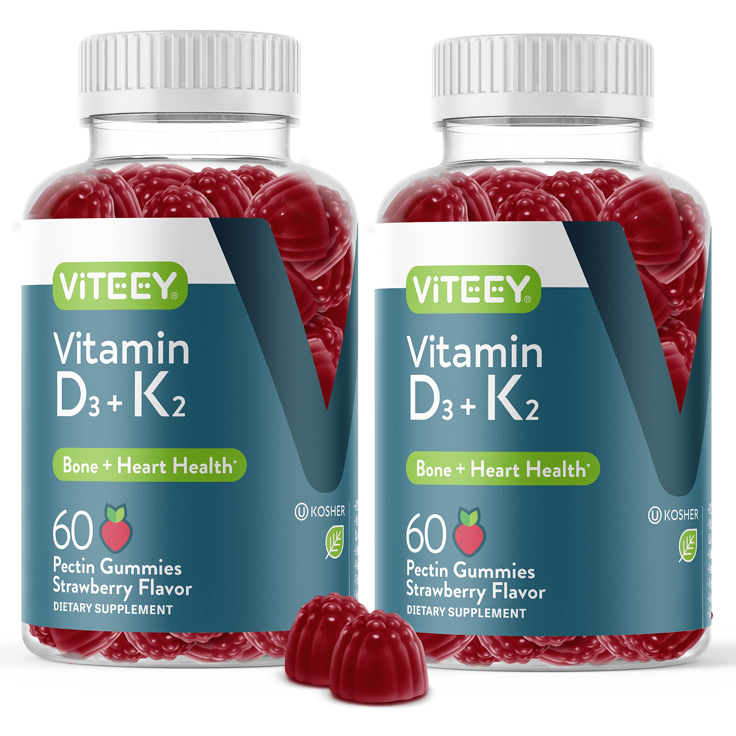 Foto 2 pulgar | Vitamina D3 K2 Viteey en Gomitas 1000 Ui 100 mcg 2 Piezas - Venta Internacional