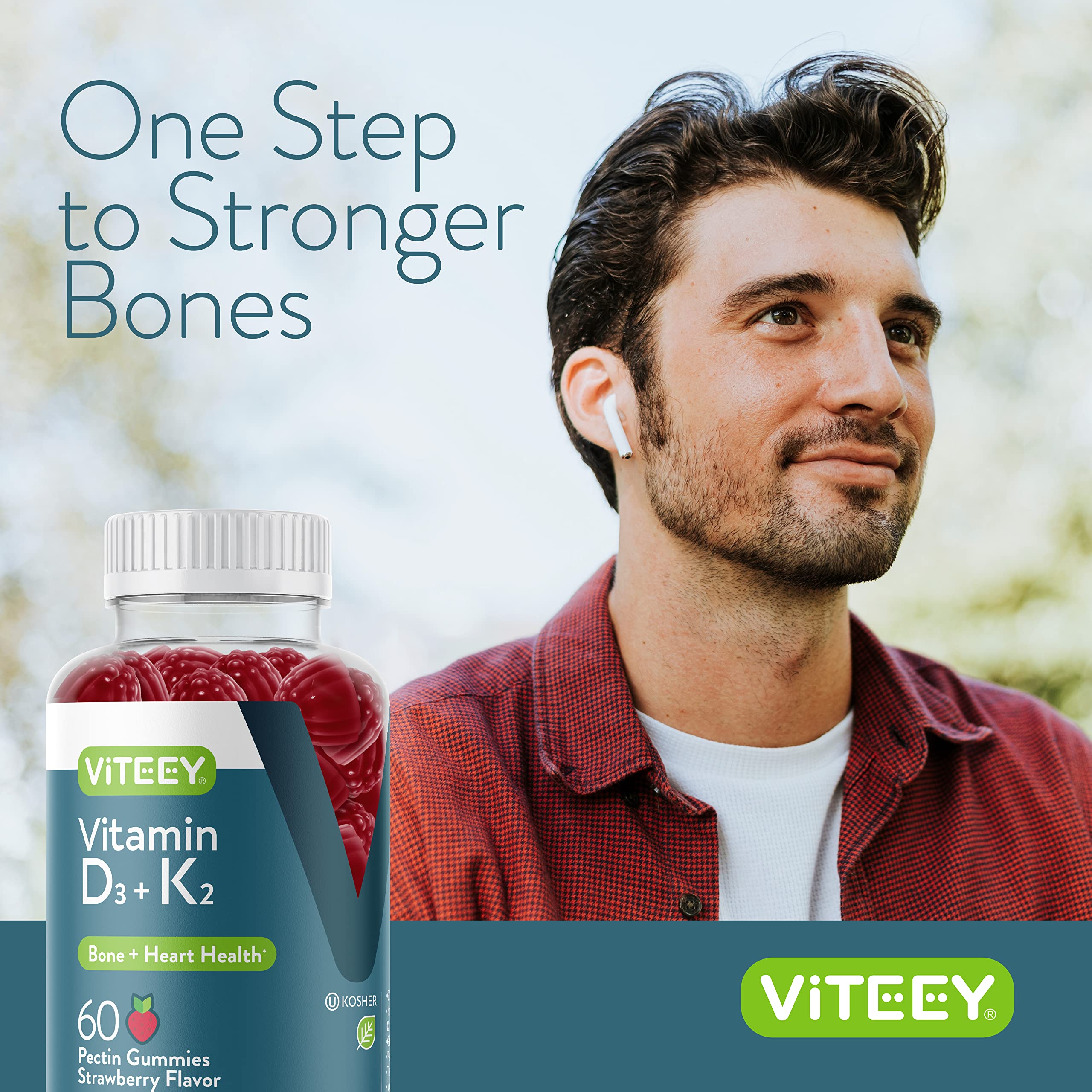 Foto 7 pulgar | Vitamina D3 K2 Viteey en Gomitas 1000 Ui 100 mcg 2 Piezas - Venta Internacional