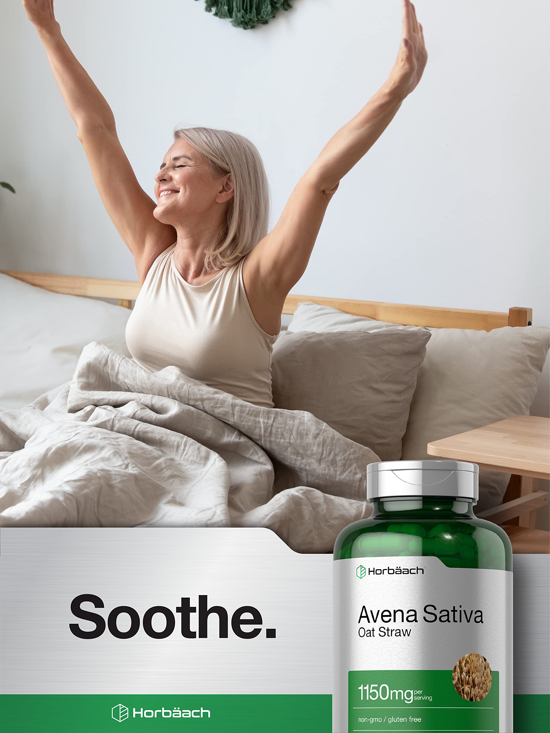 Foto 7 pulgar | Suplemento de Extracto de Horbaach Avena Sativa 150 Mg 200 Cápsulas - Venta Internacional