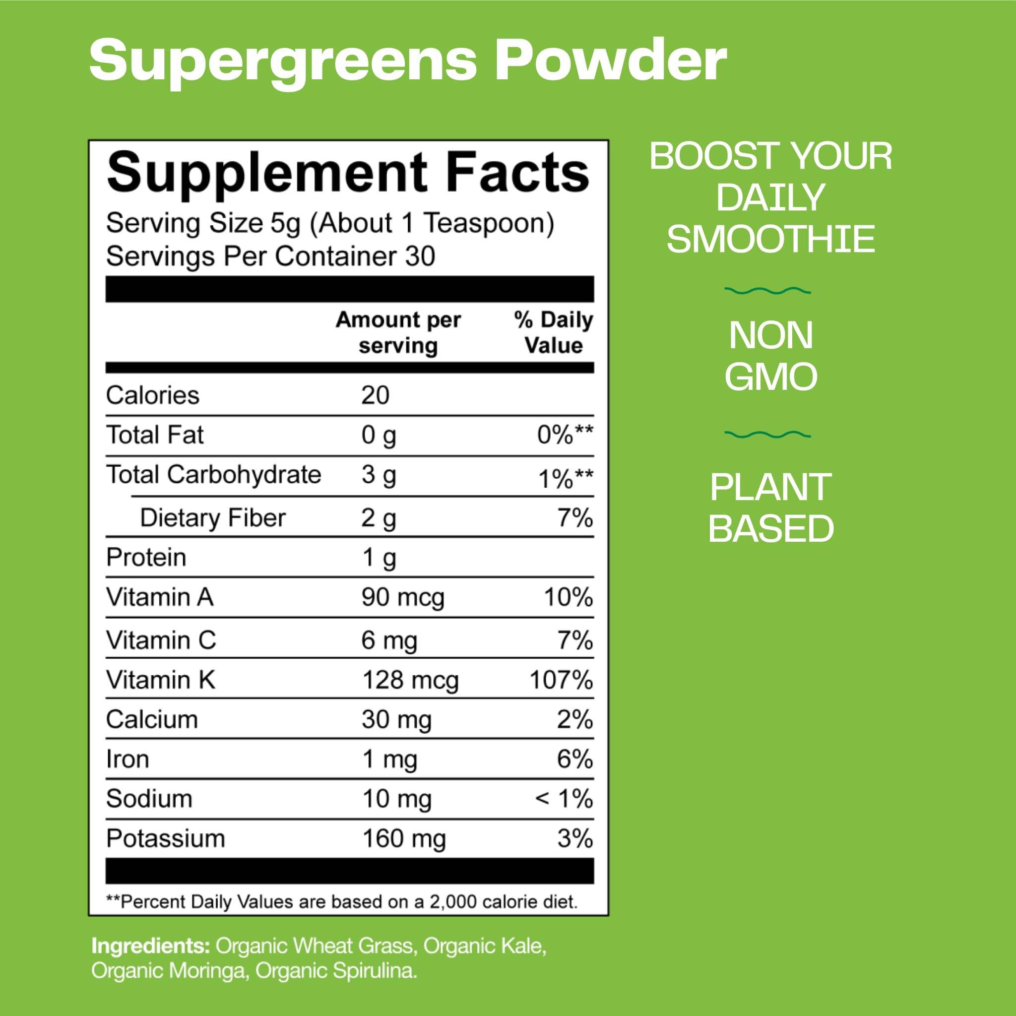 Foto 3 pulgar | Super Greens Booster Amazing Grass 30 Porciones - Venta Internacional