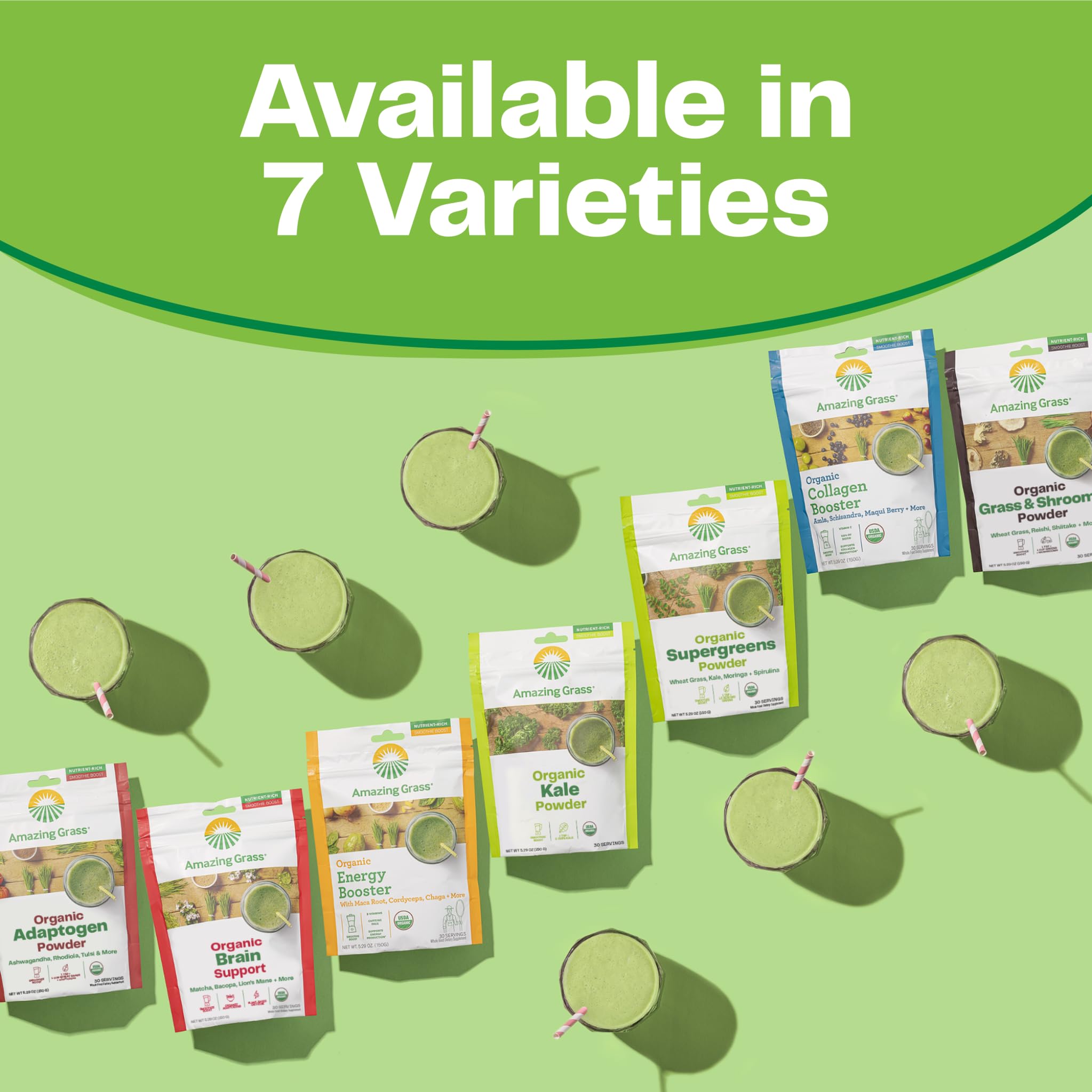Foto 4 | Super Greens Booster Amazing Grass 30 Porciones - Venta Internacional