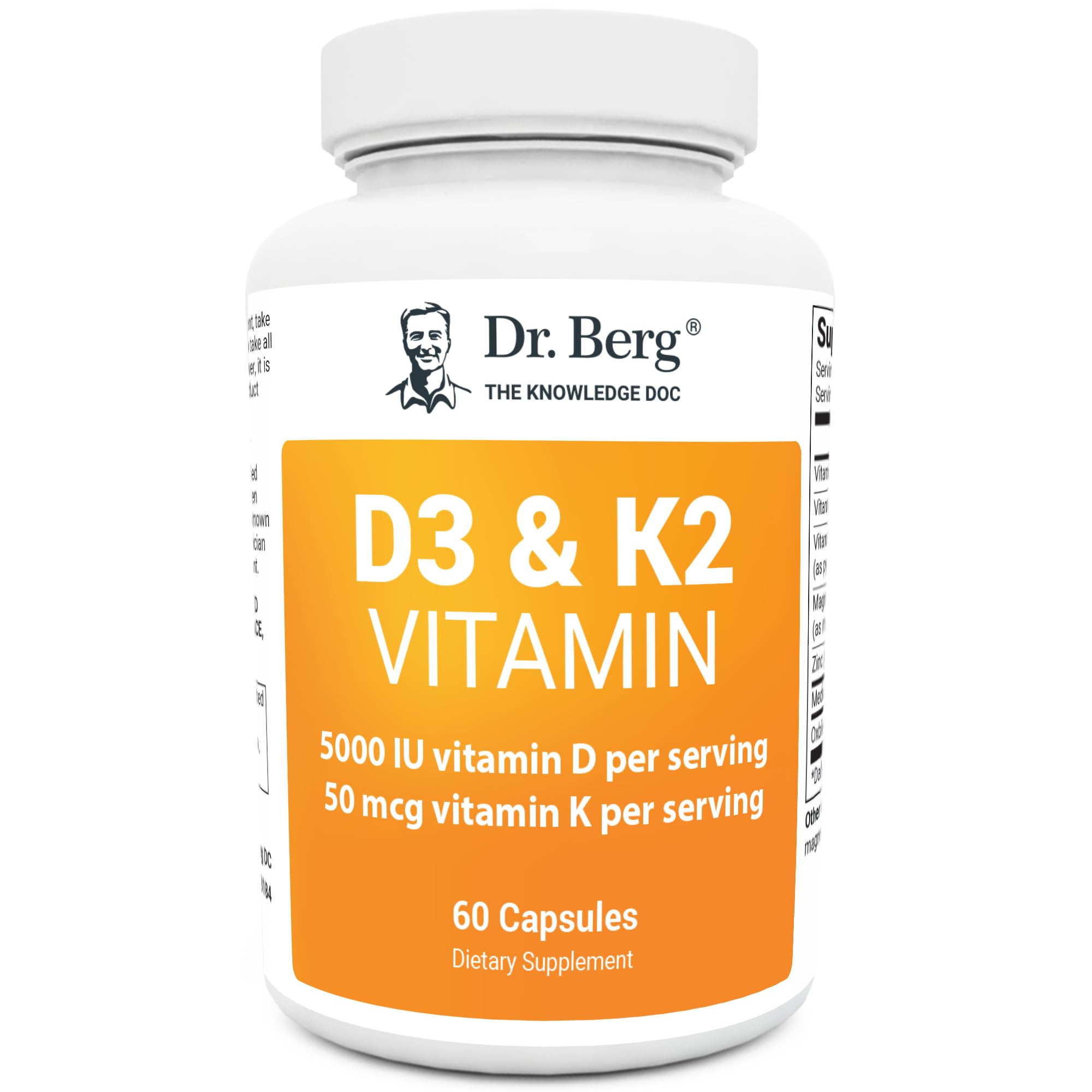 Foto 2 pulgar | Suplemento Dr. Berg De Vitamina D3 K2 de 5000 Ui con Aceite Mct 60 Cápsulas - Venta Internacional