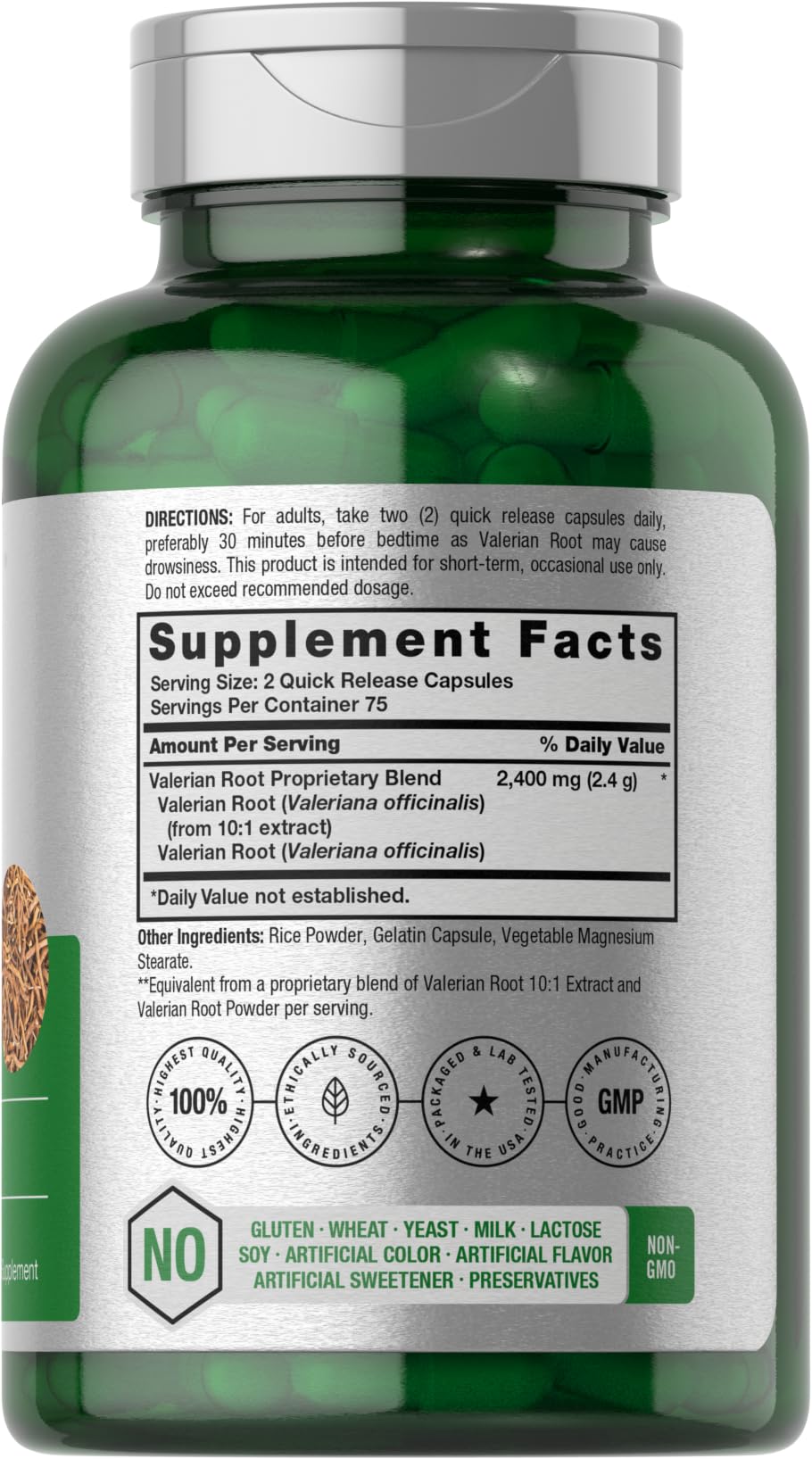 Foto 3 pulgar | Suplemento Horbaach  Extracto De Raíz de Valeriana 2400 mg 150 Cápsulas - Venta Internacional