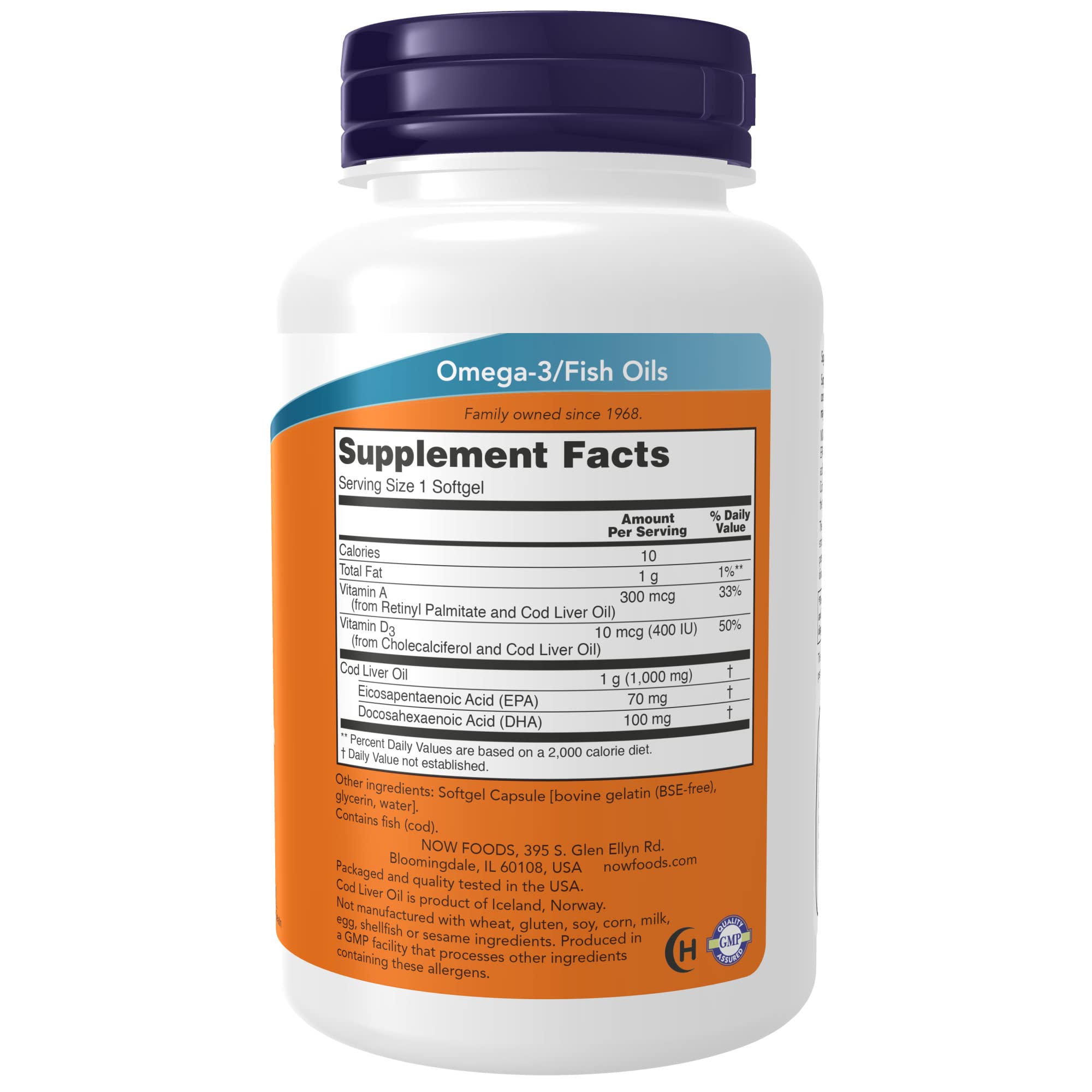 Foto 3 pulgar | Aceite de Hígado de Bacalao Supplements Now Extra Strength 1000 mg 90 Cápsulas Blandas - Venta Internacional