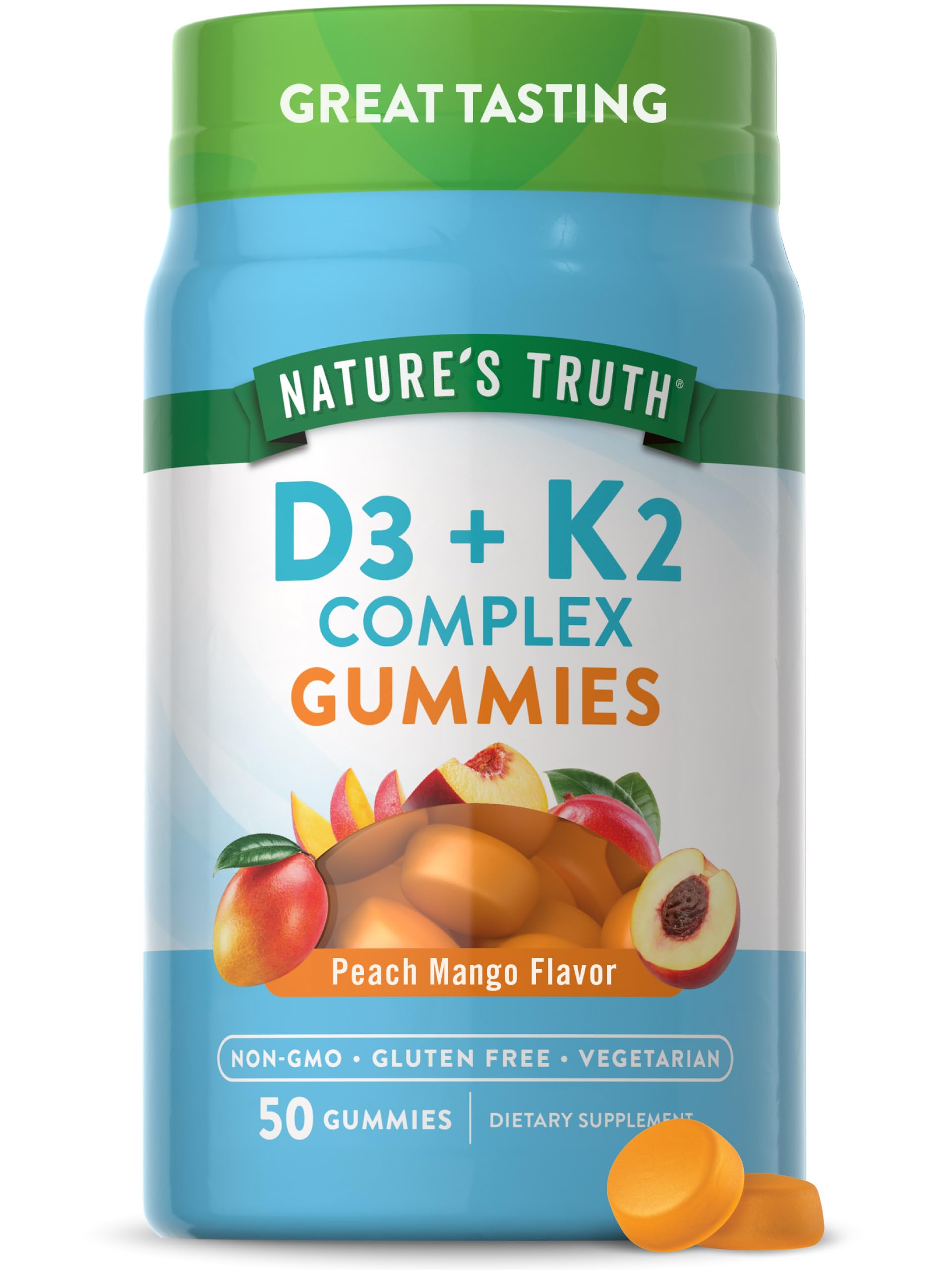 Foto 2 pulgar | Suplemento de Gomitas Nature's Truth con Vitamina K2 + D3 50 Piezas - Venta Internacional