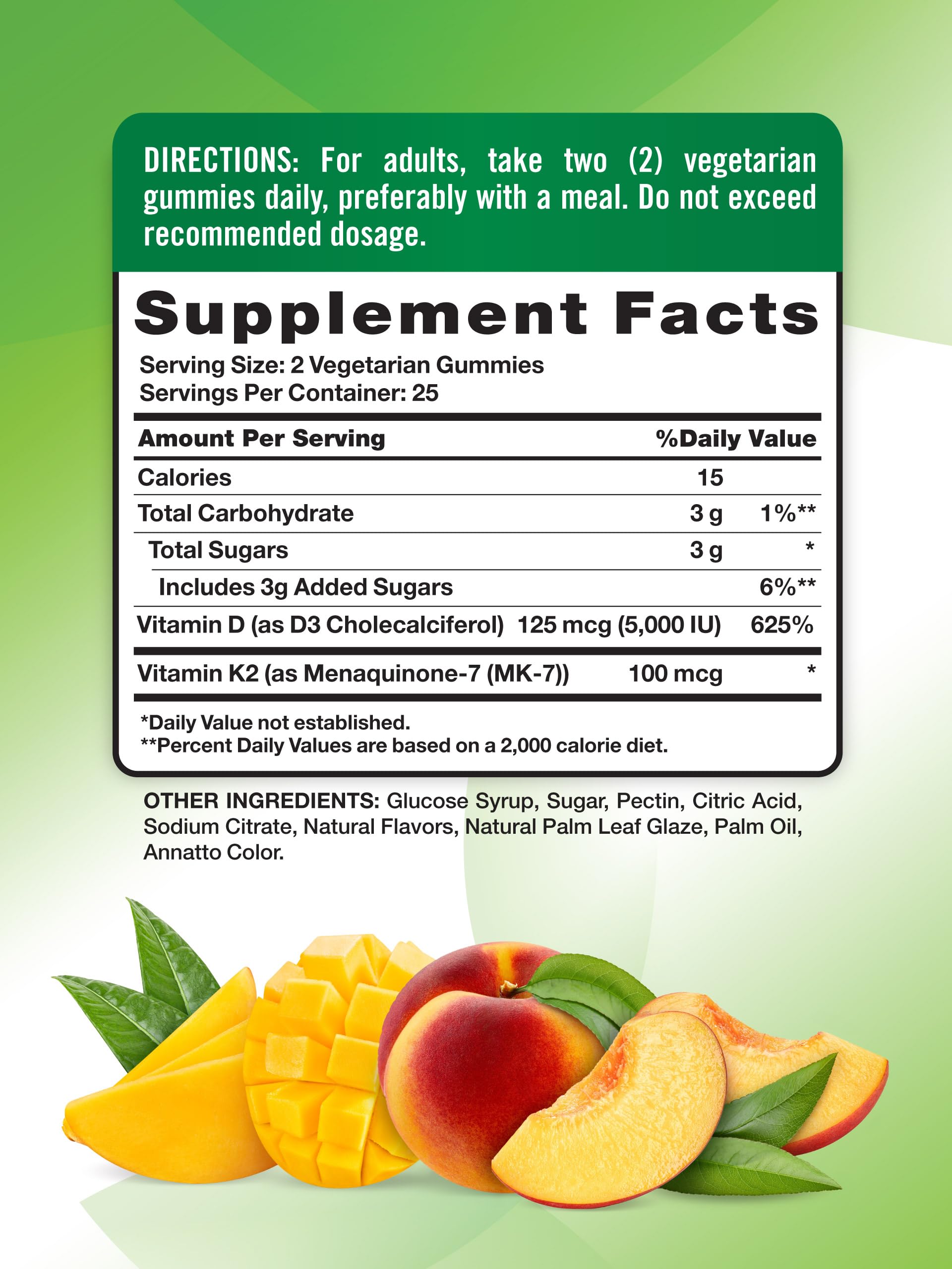 Foto 3 pulgar | Suplemento de Gomitas Nature's Truth con Vitamina K2 + D3 50 Piezas - Venta Internacional