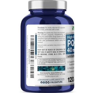 Foto 3 | Suplemento Nusapure Pqq 40 mg 120 Cápsulas Vegetarianas Sin Ogm - Venta Internacional