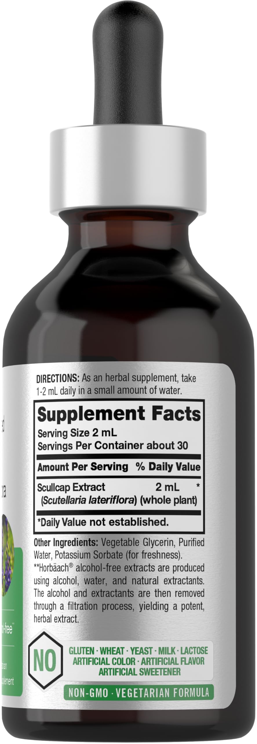 Foto 2 | Suplemento Horbäach Extracto Líquido de Hierbas Scullcap 60 ml - Venta Internacional