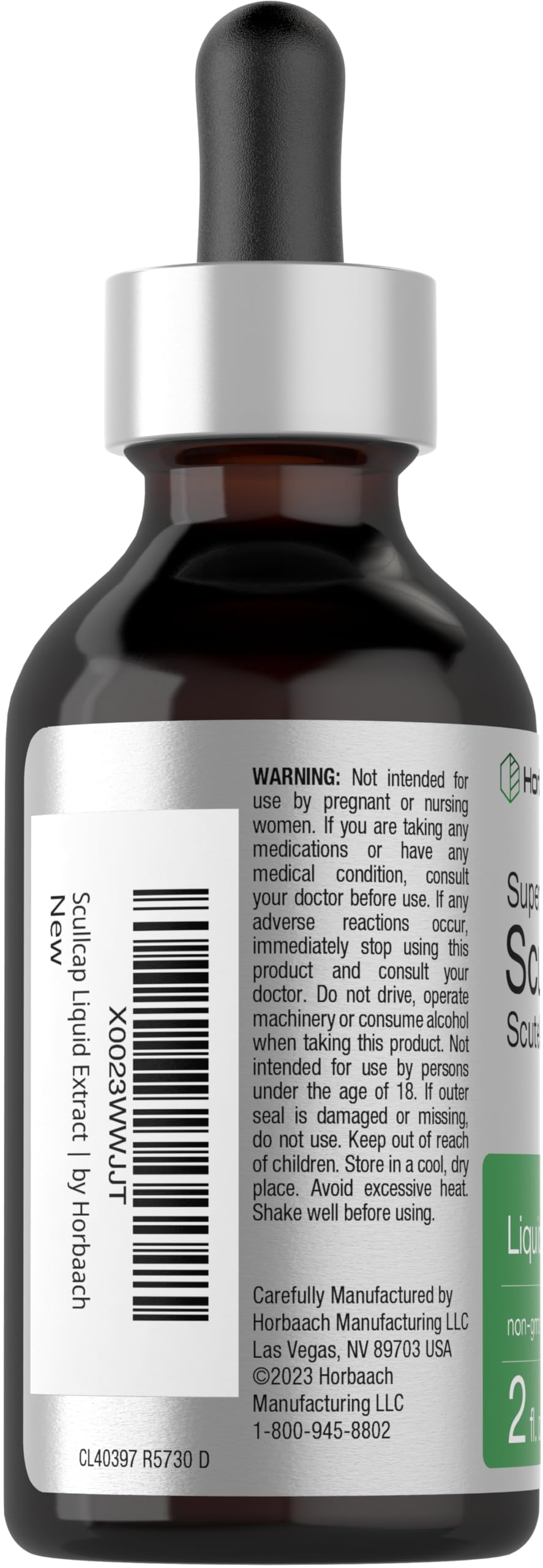 Foto 3 | Suplemento Horbäach Extracto Líquido de Hierbas Scullcap 60 ml - Venta Internacional