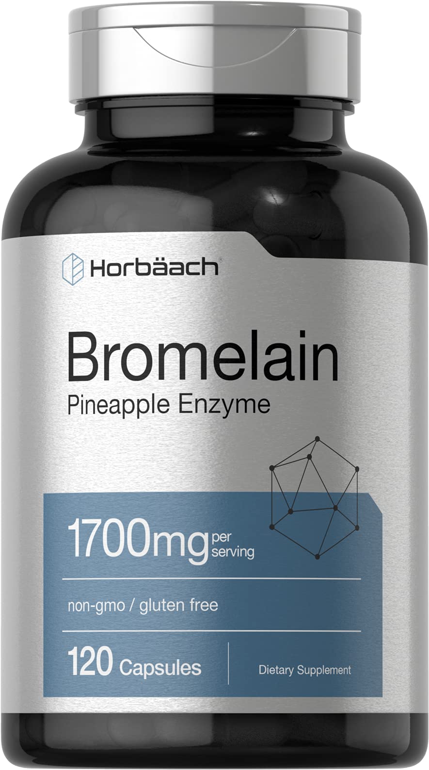 Foto 2 pulgar | Suplemento Horbäach Bromelain 1700 Mg 120 Cápsulas - Venta Internacional