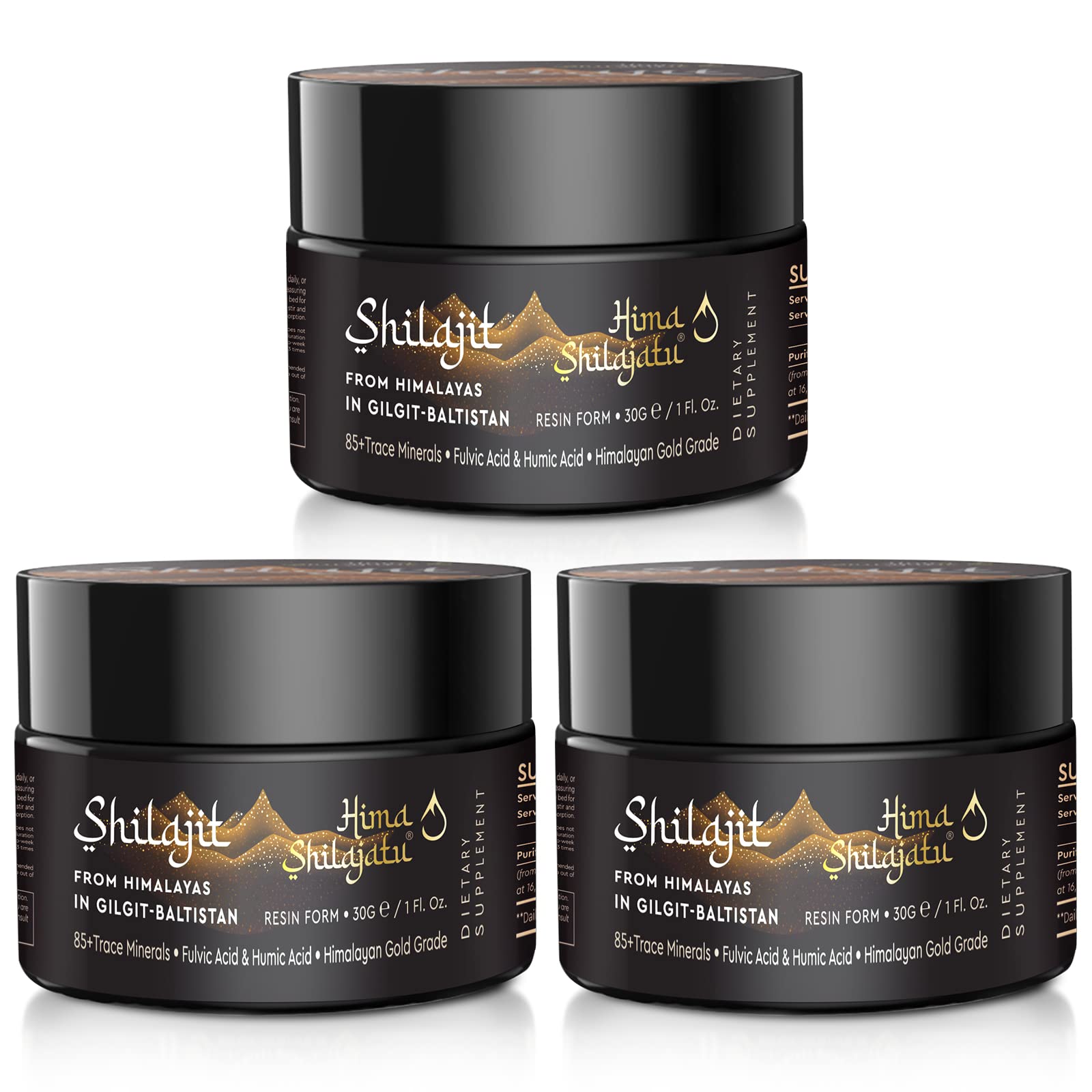 Foto 2 pulgar | Suplemento de Resina Hima Shilajatu Shilajit Grado Dorado 30 G X 3 - Venta Internacional