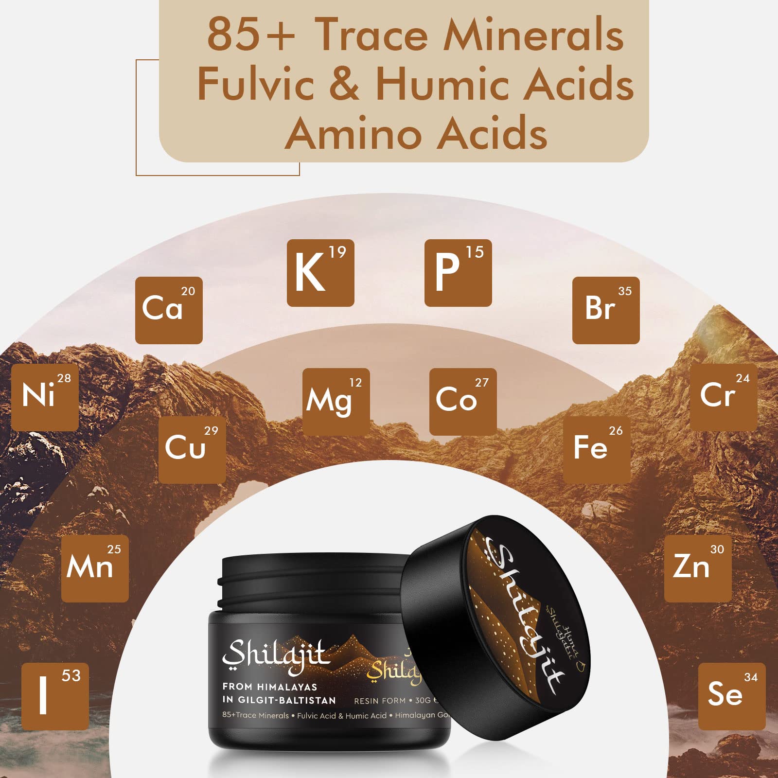 Foto 5 pulgar | Suplemento de Resina Hima Shilajatu Shilajit Grado Dorado 30 G X 3 - Venta Internacional