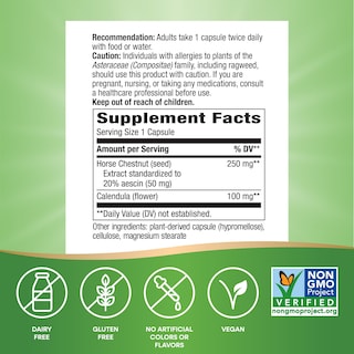 Foto 5 | Suplemento Nature's Way Castaño de Indias 250 Mg 90 Cápsulas - Venta Internacional