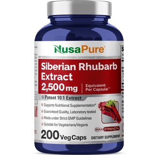 Foto 1 | Suplemento Nusapure Extracto de Ruibarbo Siberiano 200 Cápsulas - Venta Internacional