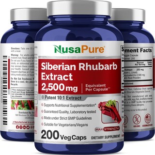 Foto 4 | Suplemento Nusapure Extracto de Ruibarbo Siberiano 200 Cápsulas - Venta Internacional