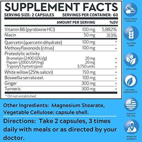 Foto 3 pulgar | Suplemento Vitamínico Antiinflamatorio Inflamax Plus 120 cápsulas - Venta Internacional