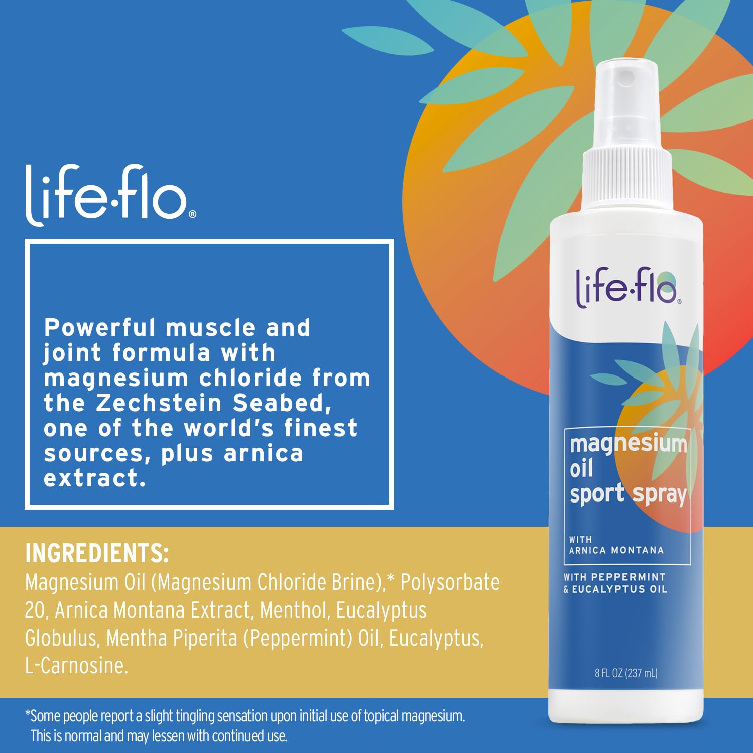 Foto 3 pulgar | Spray de Aceite De Magnesio Life-flo 240 Ml con Árnica - Venta Internacional