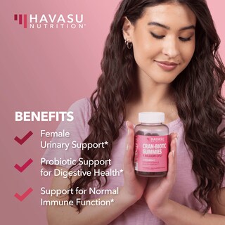 Foto 3 | Gomitas Cran Biotic Havasu Nutrition para Mujeres - Apoyo al Tracto Urinario y Digestivo